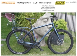 ⚠️XXX-Trekkingangebot ⚠️ 27,5" Tout Terrain Metropolitan Trekkingrad  mit Rohloff Nabe - atlantico blue   - Rahmenhöhe M #0013M