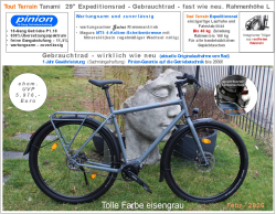 ❌ Gebraucht - wie neu - verkauft   ✅  18-Gang Pinion Tout Terrain Tanami Xplore  Expeditionsrad - Gebrauchtrad wie neu Rahmenhöhe L