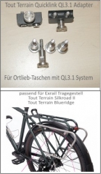 Tout Terrain QL3.1 Adapter - passend für Tout Terrain Räder mit Exrail Gepäckträger  (Silkroad II und Blueridge) günstig !