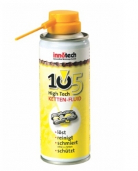 Innotech 105 Kettenschmiermittel - hochwirksames Kettenpflegemittel zum Schmieren und Reinigen von Fahrradketten. Dose  300 ml (Grundpreis 43,- Euro/Liter)