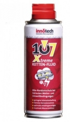 Pflegemittel Nr. 5:   Innotec 107 Xtreme Kettenpflege für Schlechtwetterfahrer  - zusätzlich zu Innotech 105 verwenden Dose  300 ml (Grundpreis 43,- Euro/Liter)