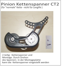 Pinion Kettenspanner   CT2 incl. Montageplatte  ( neue Ausführung) -