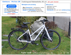 ❌  Contoura Pollino Pinion 18-Gang  Damenrad - Rahmenhöhe 48 cm sehr guter Zustand. #pollino - besser als AL-12 Preis VB  #gebraucht