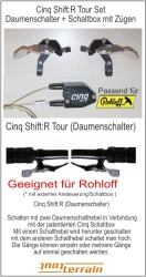 Cinq Shift:R Tour  - Daumenschalthebel Shifter Flat für Rohloff - opt. bei meinen Räder möglich