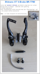 ❌ ausverkauft - Shimano XT V-Brake BR-T780  - Sonderpreis
